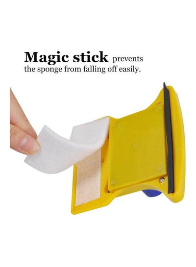 Magnetic Glass Cleaner Double-Side Wiper Square Shape Window Multicolour
