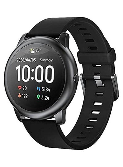 Solar Ls05 Smart Watch Rubber Band For Android & IOS Black