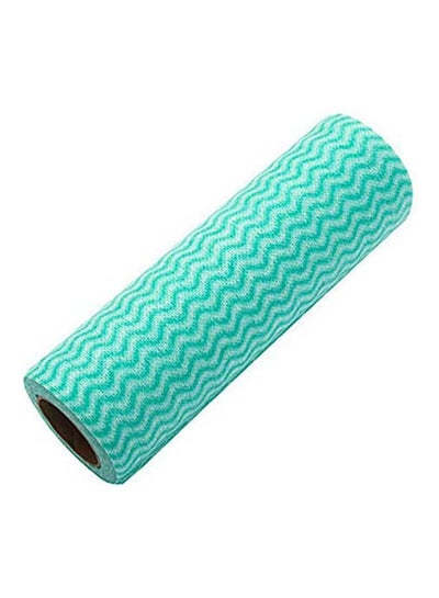 Roll Reusable Cleaning Wipe 50Pcs Light Blue