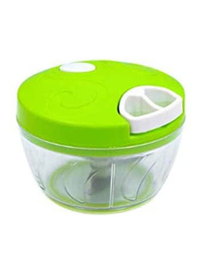 Household Manual Multi Function Mixer Kitchen Chopper Meat Grinder Cooking Chopper Green-White 8.5 X 12.5 X 8cm