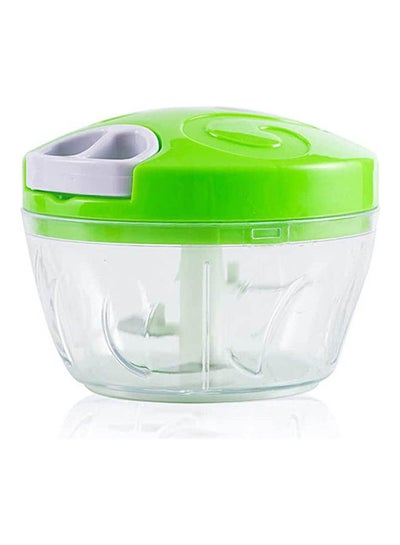Household Manual Multi Function Mixer Kitchen Chopper Meat Grinder Green-White