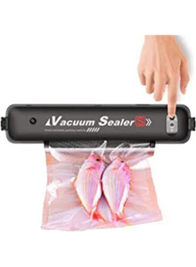 Vacuum Sealer Household Automatic Packing Food Preservation Vacuum Air Sealer With 15 Bags Black