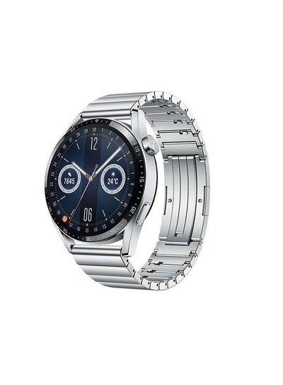 Smartwatch GT 3 46mm Elite Stainless Steel Case With Steel Strap Silver