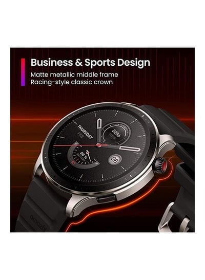 GTR 4 Smart Watch Android iPhone, Dual-Band GPS, Alexa Built-in, Bluetooth Calls, 150+ Sports Modes, 1.43” AMOLED Display Vintage Brown