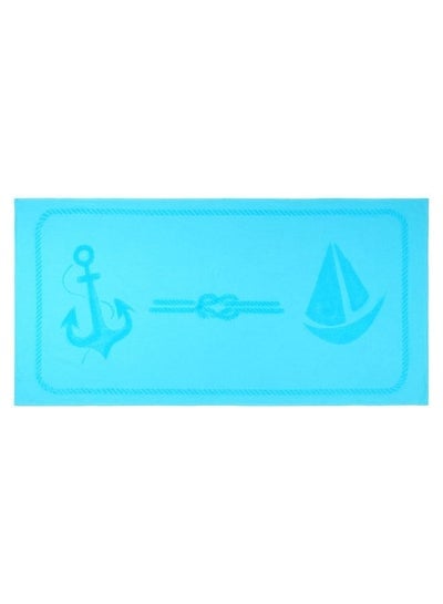 Sail Design 100% Turkish Cotton Beach Towel Turquoise 70x140cms