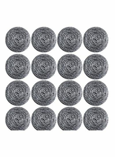 16 PCS Stainless Steel Sponges Scrubbers Cleaning Ball