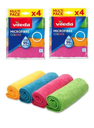 2 Pcs Pack of 4 Microfiber Cleaning Cloth