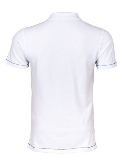 Marine White Men's Polo Collar T-Shirt  X-Large