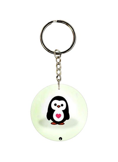 Penguin Printed Dual Sided Keychain