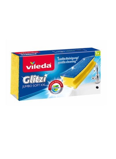 Glitzi Jumbo Soft  Cleans large surfaces in the bathroom with minimal effort.