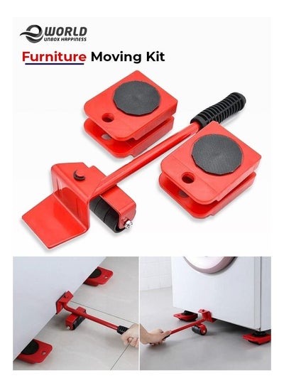 Furniture Lifting tool kit set with 4-piece Casters rotatable Pads for Couches and home appliances,  hold up to 150 Kgs.