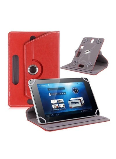 10 Inch Universal Tablet Case 360 Degree Rotation Red