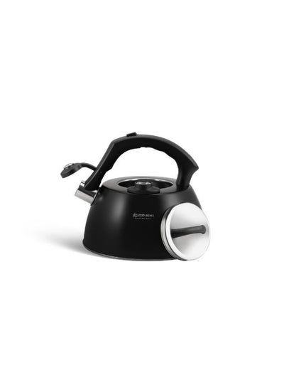 EDENBERG Whistling Kettle with Temperature Indicator 3.0L | Easy Cleaning , Rust-Resistant | Automatic Whistle O pening | Suitable For all Types of Cookers, Including Induction