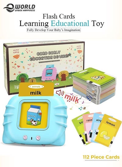 Learning Educational Toys For Kids Pre School Device with 112 Flash Cards For Toddlers
