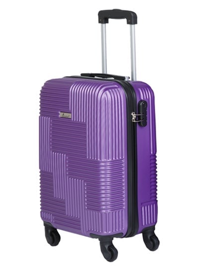 Hard Case Travel Bag Luggage Trolley for Unisex ABS Lightweight Suitcase with 4 Spinner Wheels KH110 Violet