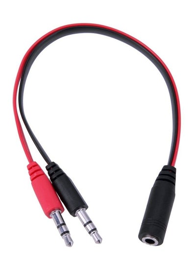 Audio Splitter Cable Stereo AUX 2 Male to 1 Female