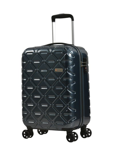 Wheeled Unisex Hard Shell Luggage Trolley Makrolon Lightweight 4 Quiet 360° Double Spinner Wheel Suitcase with TSA lock KG18 Graphite