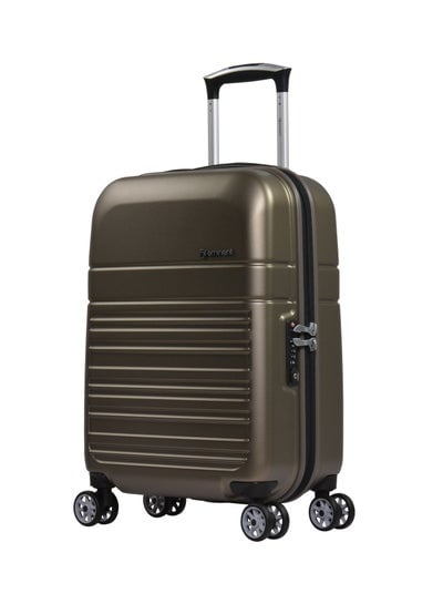 Hard Case Travel Bag Luggage Trolley Makrolon Polycarbonate Super Lightweight Anti Scratch Suitcase 4 Quiet Double Wheels TSA Lock KF91 Coffee