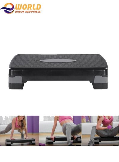 Adjustable Aerobic Step Platform Trainer for Core Strength Exercise and Fitness
