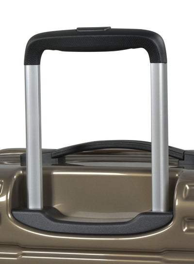 Wheeled Unisex Hard Shell Trolley Luggage Set Makrolon Lightweight 4 Quiet Double spinner Wheel Suitcase with TSA lock KH53M Coffee Coffee