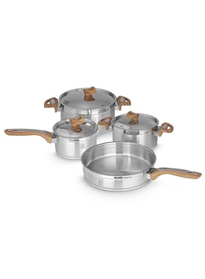 Definition Stainless Steel 7 Piece Cookware Set