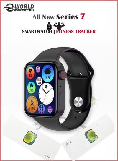 Latest Series 7 Smart Watch Waterproof I68 Fitness Tracker Heart Rate Monitor Blood SPO2 Health Tracking Device SNS Notifications Compatible with iOS and Andriod