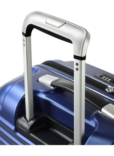 Wheeled Suitcase TPO Hard Case Lightweight and Robust Travel Case 4 Quiet 360 Degree Wheels TSA Lock Telescopic Handle Minimalist & Modern KH16 Set of 3 Aqua Blue