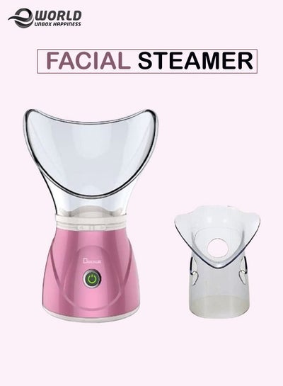 Professional Facial Steamer Sinus Steam Inhaler Home Sauna Spa with Aromatherapy Humidifier Face Steaming Moisturizing Kit Cleansing Pores Blackhead Remover, Control Button for Men and Women