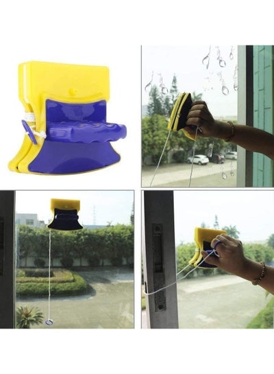 Magnetic Double Sided Glass Window Cleaner Blue/Yellow