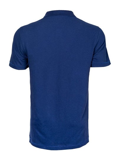 Marine Navy Blue Men's Polo Collar T-Shirt X-Large