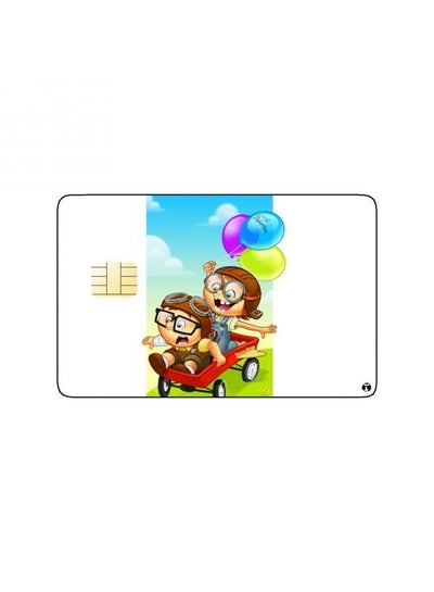 PRINTED BANK CARD STICKER Animation Carl And Ellie From Up By Disney