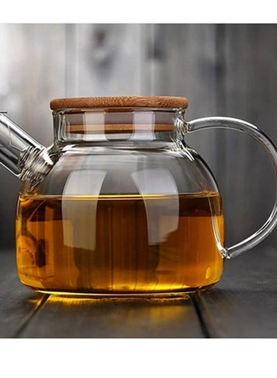 Heat Resistant Glass Flower Tea Pot Set Pure Kettle Coffee Teapot for Office Home