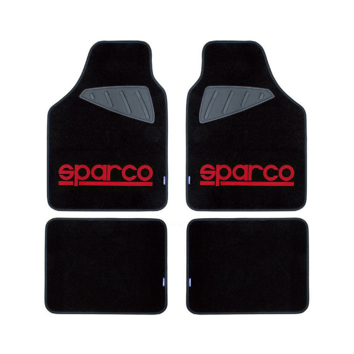 SPARCO UNIVERSAL 5PCS CAR MATS BLACK/BLUE 