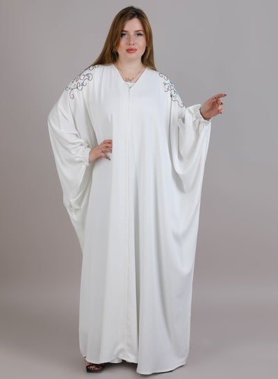 MSquare Fashion Abaya White Color