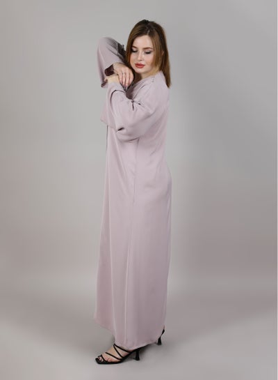 MSquare Fashion  Abaya Classic Pink Korean Nida