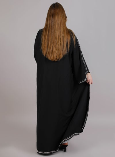 MSquare Fashion Black Thread Work Abaya