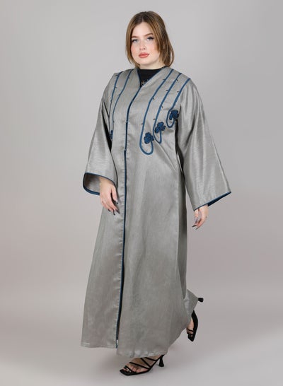 MSquare Fashion  Casual Abaya Grey Color
