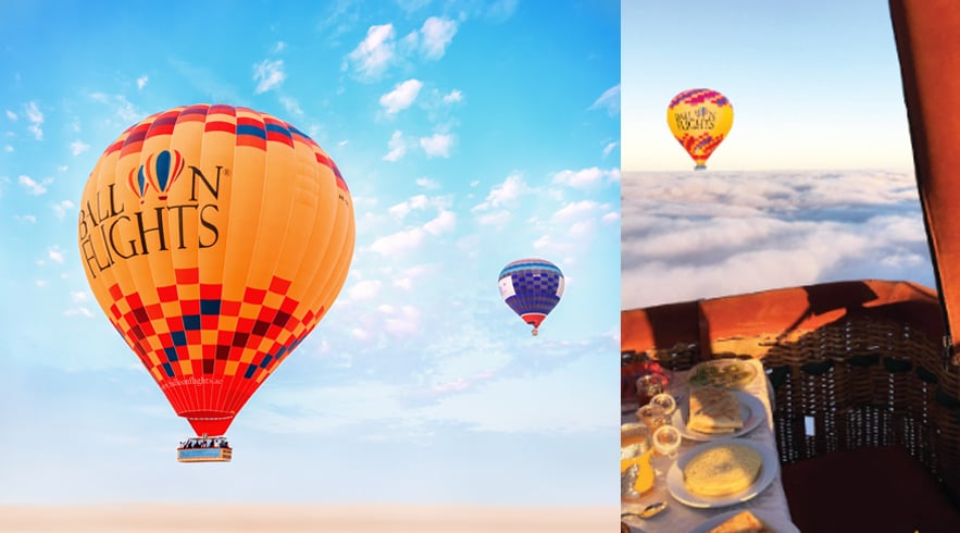 Breakfast in the sky with Balloon flights